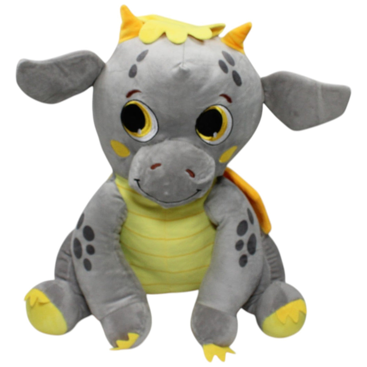 123000023222 Landahl & Baumann Süßer XL Drache, grau - gelb Kuscheltier Kumpel Leo 50cm Drache ebay - 20 - stofftiere