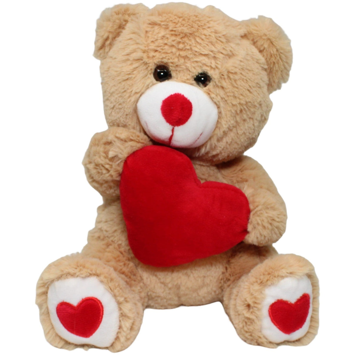 123000023238 Sunkid Weicher Teddybär mit rotem Herz Kuscheltier Kumpel Leo 25cm Beige ebay - stofftiere