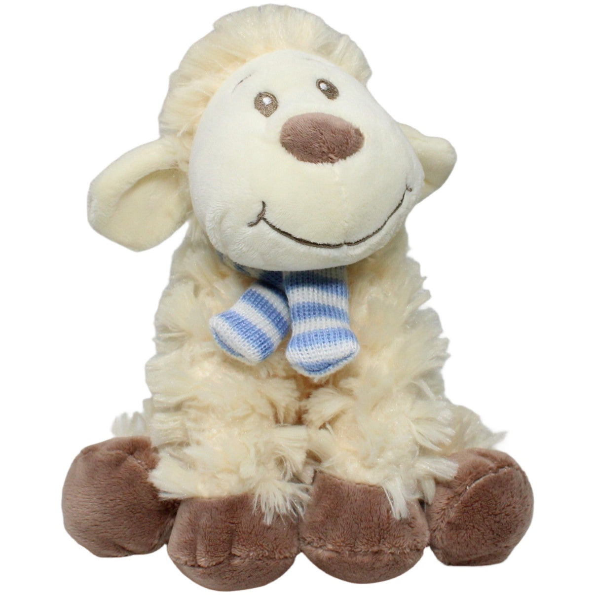123000023281 Omnicolor Süßes weiches Lamm mit blauem Schal Kuscheltier Kumpel Leo 22cm _Osterfreund_ _Wieder Da_