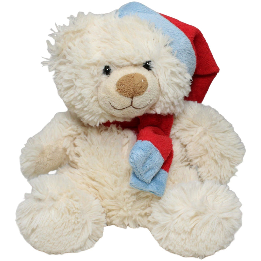 Teddy mit roter Mütze & Schal, beige