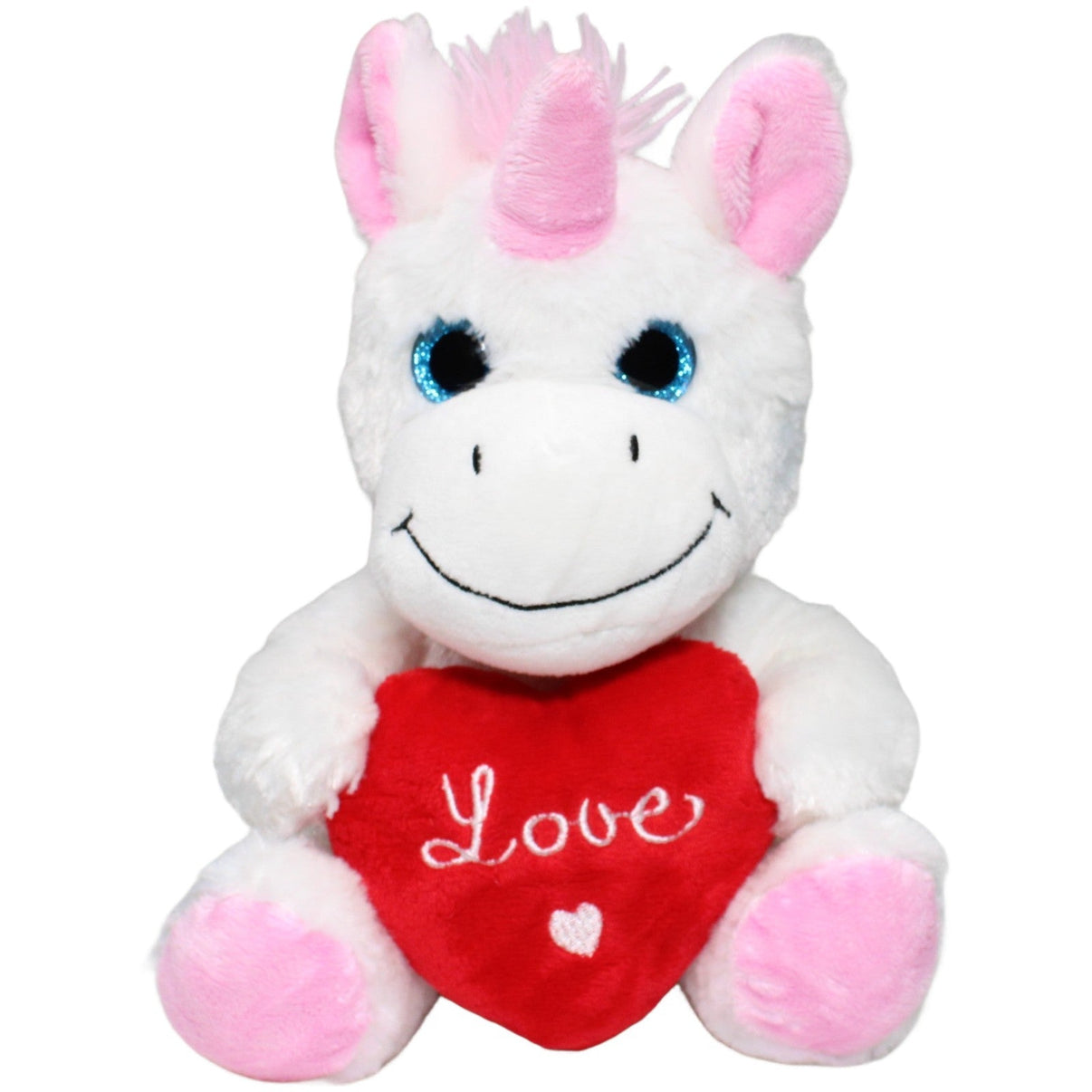 123000023321 Delta - Sport Melinera® Einhorn mit Herz "Love" Kuscheltier Kumpel Leo 22cm ebay - stofftiere Einhorn