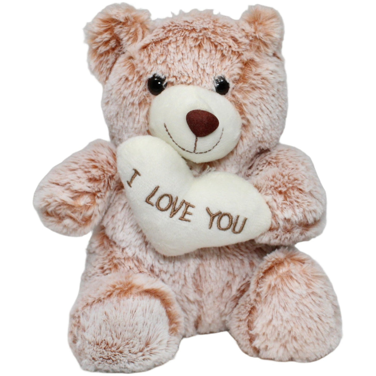 123000023329 Woolworth Woolies, braun - grauer Teddybär mit Herz "I LOVE YOU" Kuscheltier Kumpel Leo 18cm Braun ebay - stofftiere