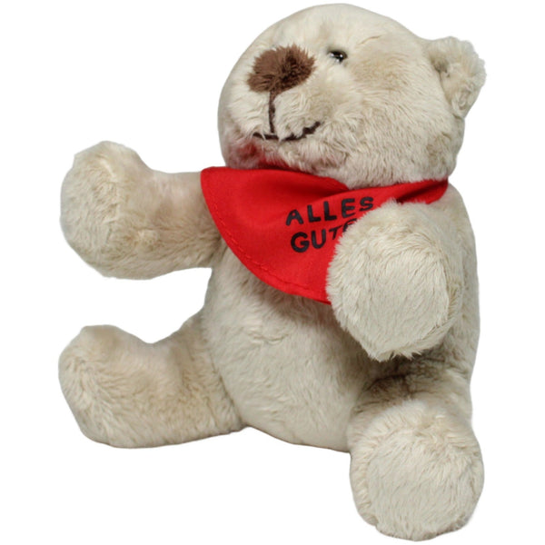 Tröster-Teddy mit Halstuch "Alles Gute!", klein