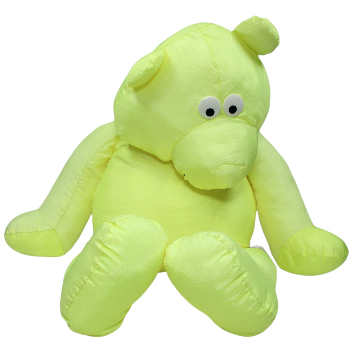 123000023373 IKEA XXL Knautschi Bär, neongelb Kuscheltier Kumpel Leo 70cm _Vintage_ Bär