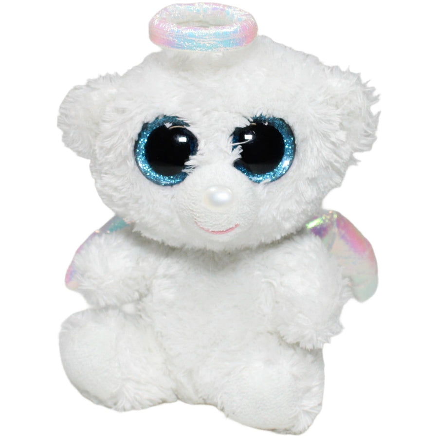 Weißer Engel-Teddybär Halo