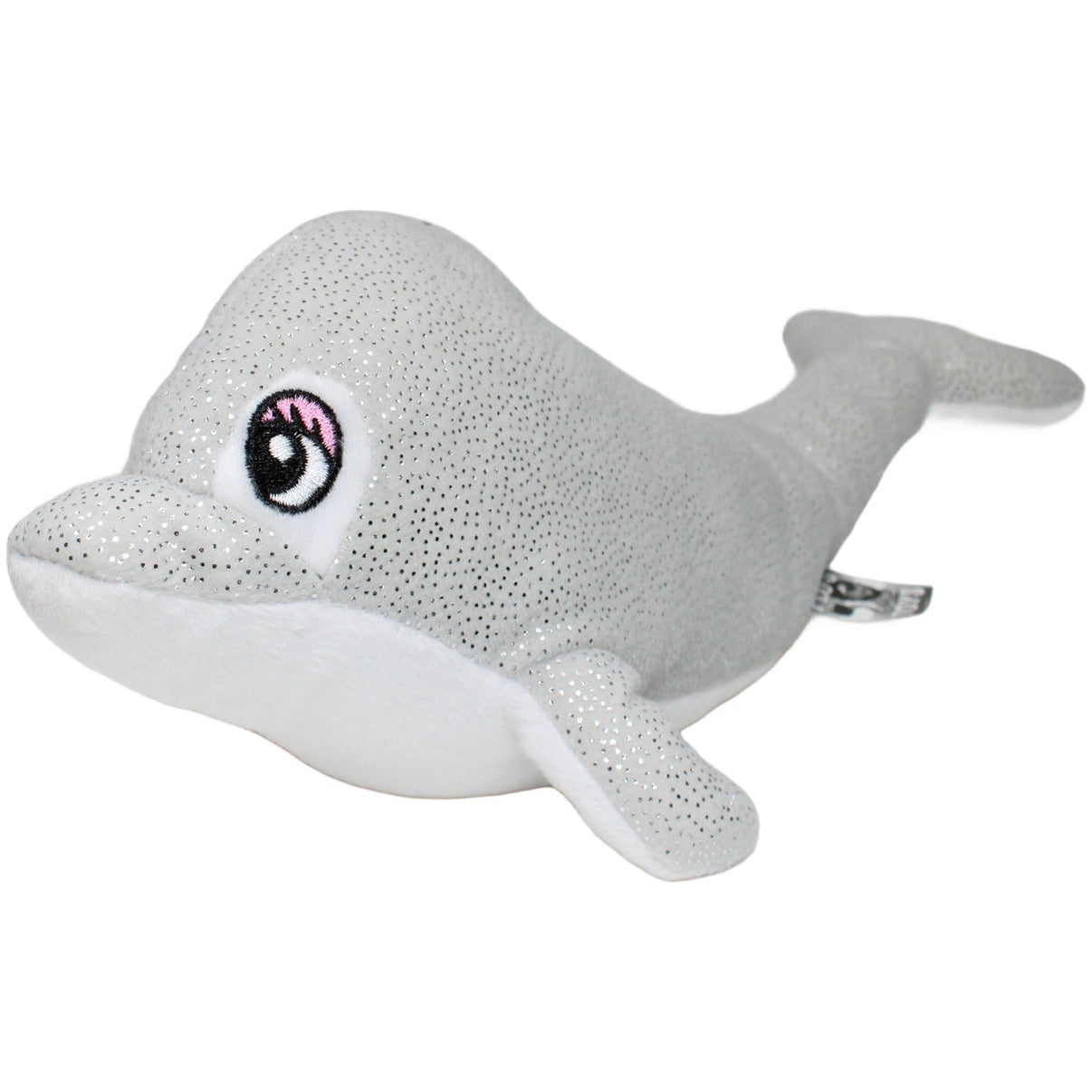 123000023400 FLOTI Flos Toys, grauer Delfin mit Glitzer Kuscheltier Kumpel Leo 31cm Delfin ebay - stofftiere