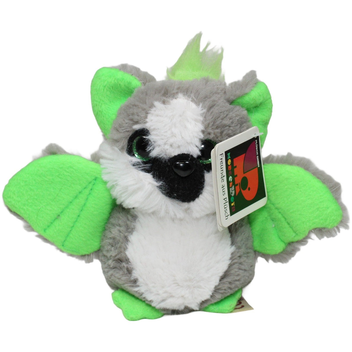 123000023421 Morgenroth Fledermaus, grün - grau Kuscheltier Kumpel Leo 15cm 20cm ebay - neu - stofftiere