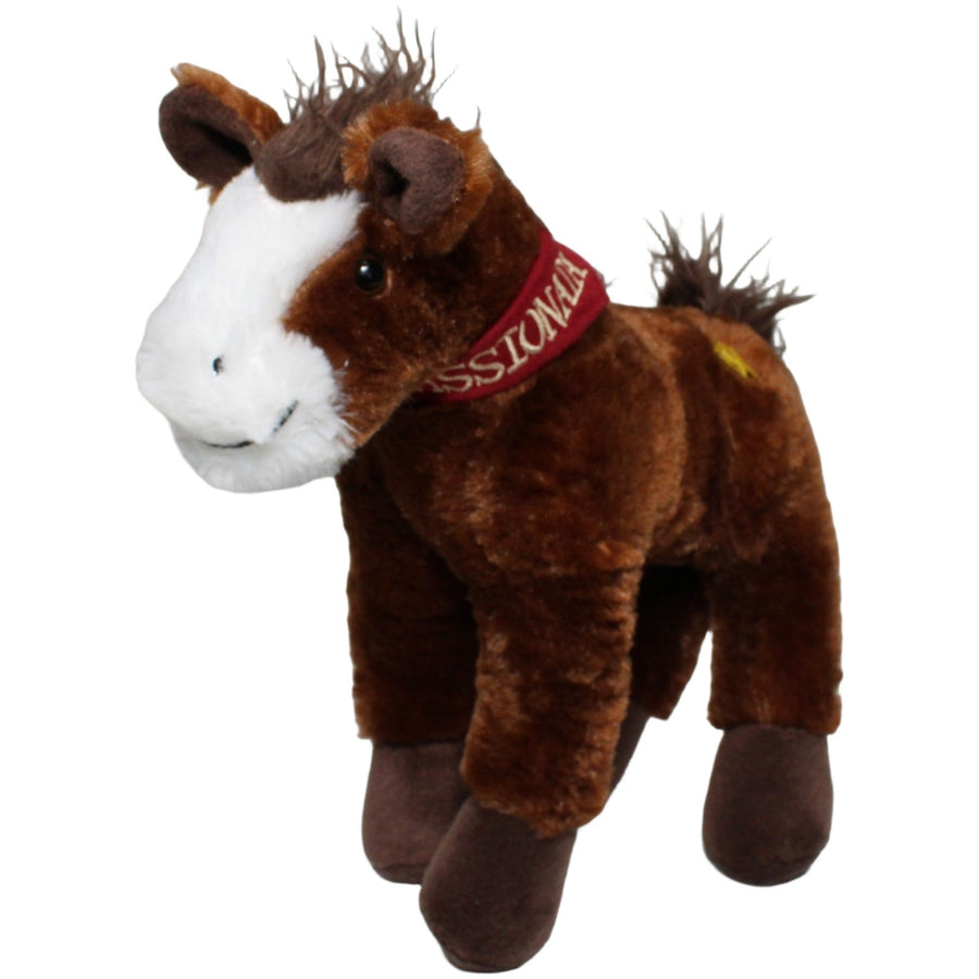 Pferd mit Halstuch, braun-weiß