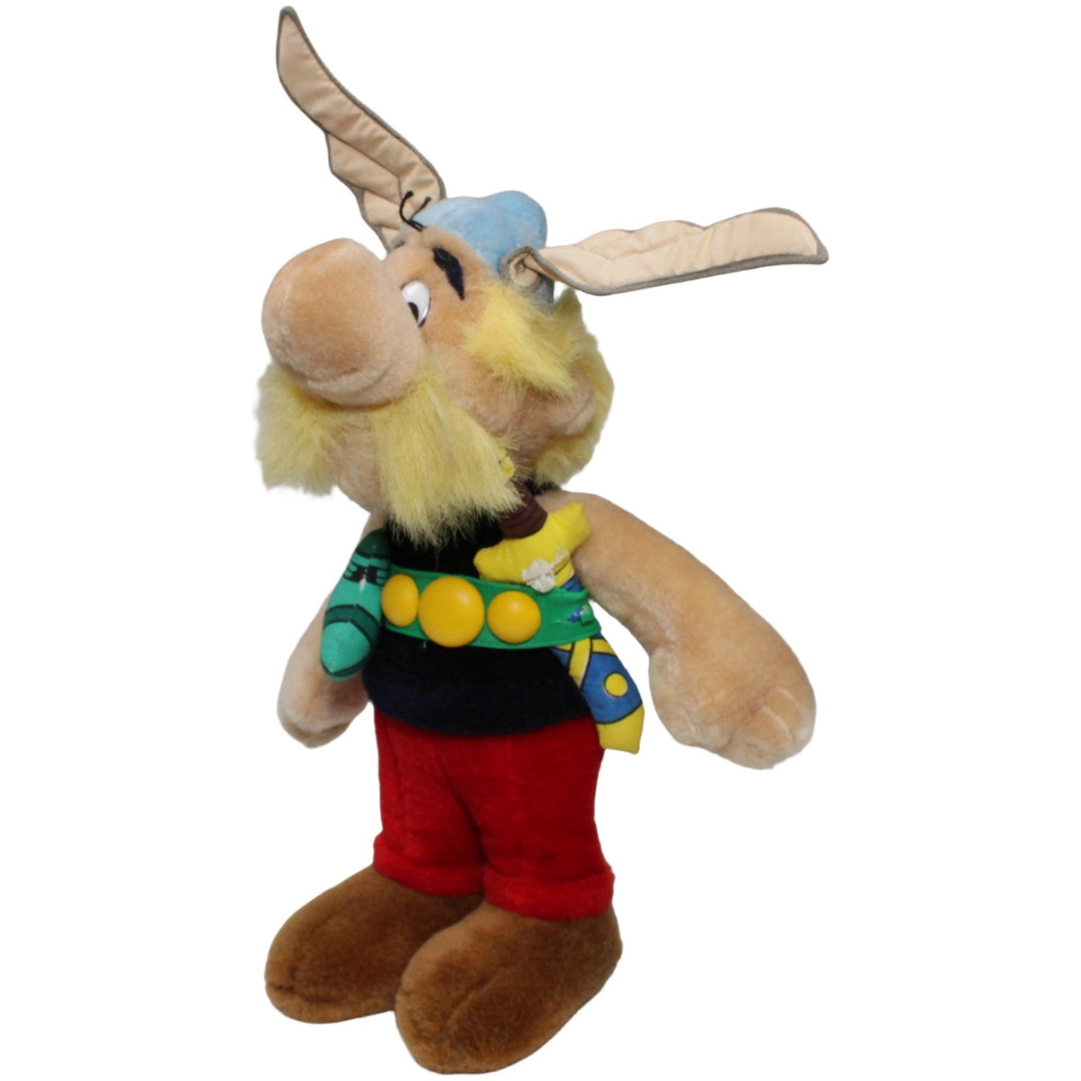 123000023488 Michael Mühleck Asterix mit Schwert & Zaubertrank Plüschfigur Kumpel Leo 1994 30cm _Vintage_