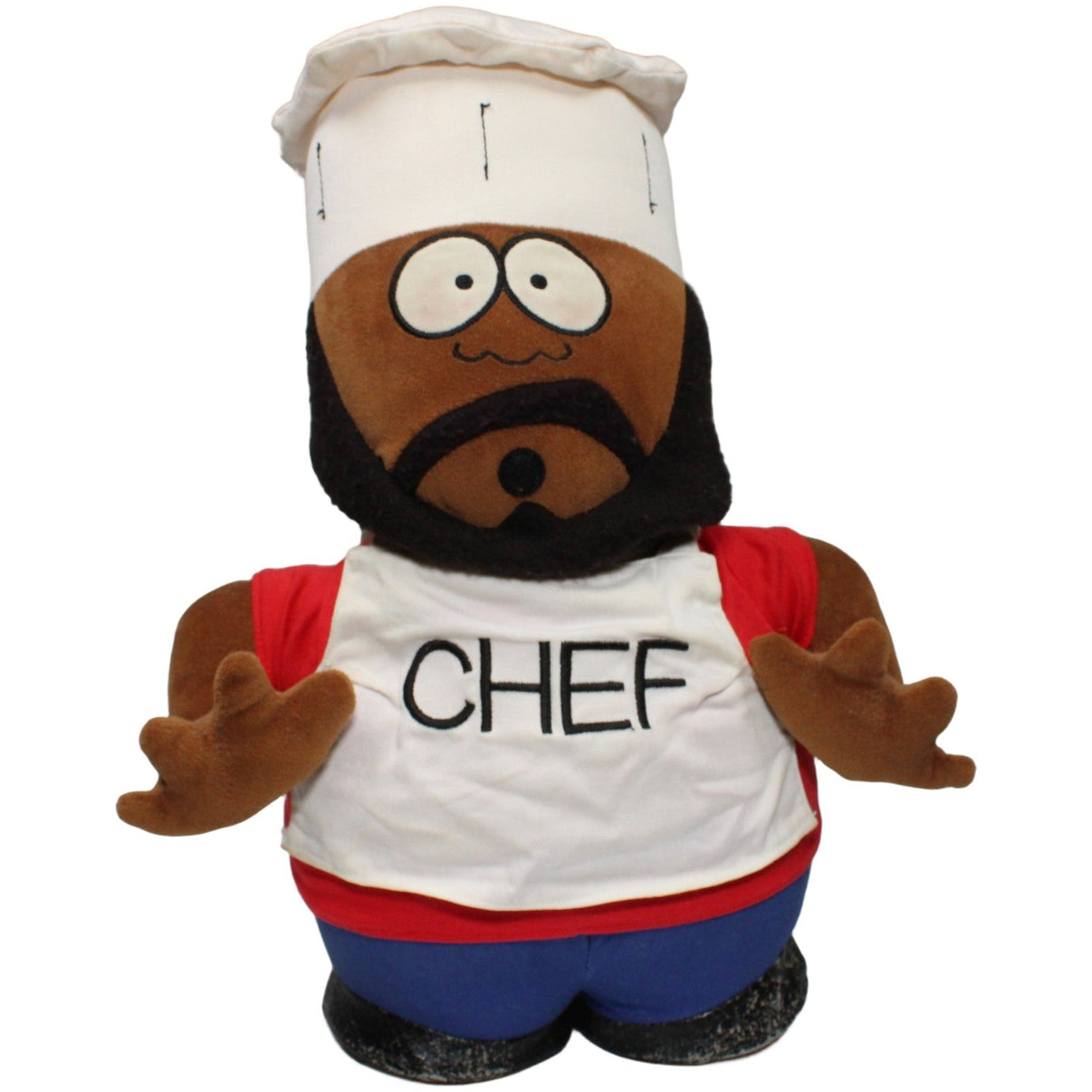 123000023494 À la carte Chefkoch "Belive" aus South Park, groß Plüschfigur Kumpel Leo 1999 35cm _Vintage_