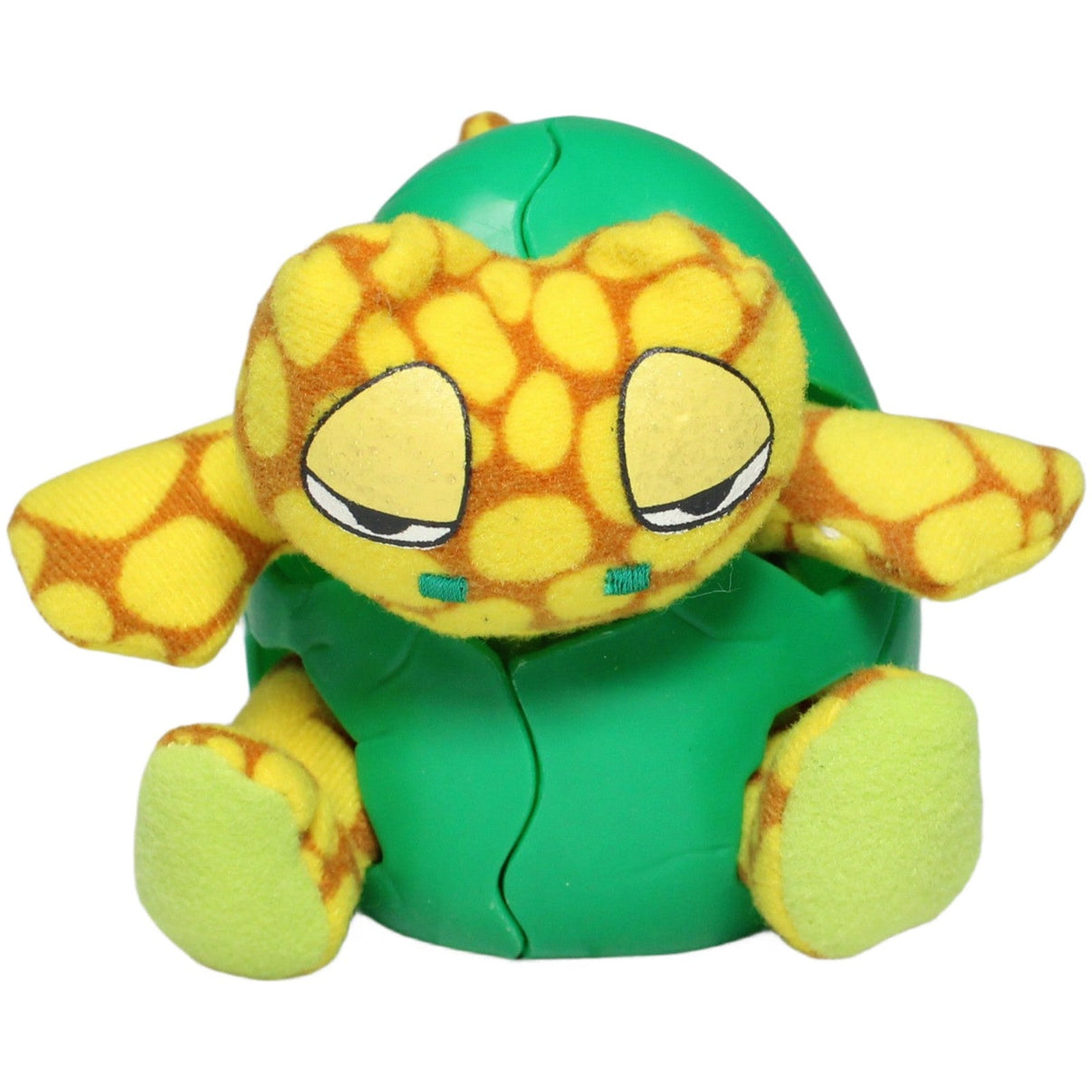123000023530 McDonald's Happy Meal: Schlüpfende Echse in grünem Ei Kuscheltier Kumpel Leo 1998 9cm _Vintage_