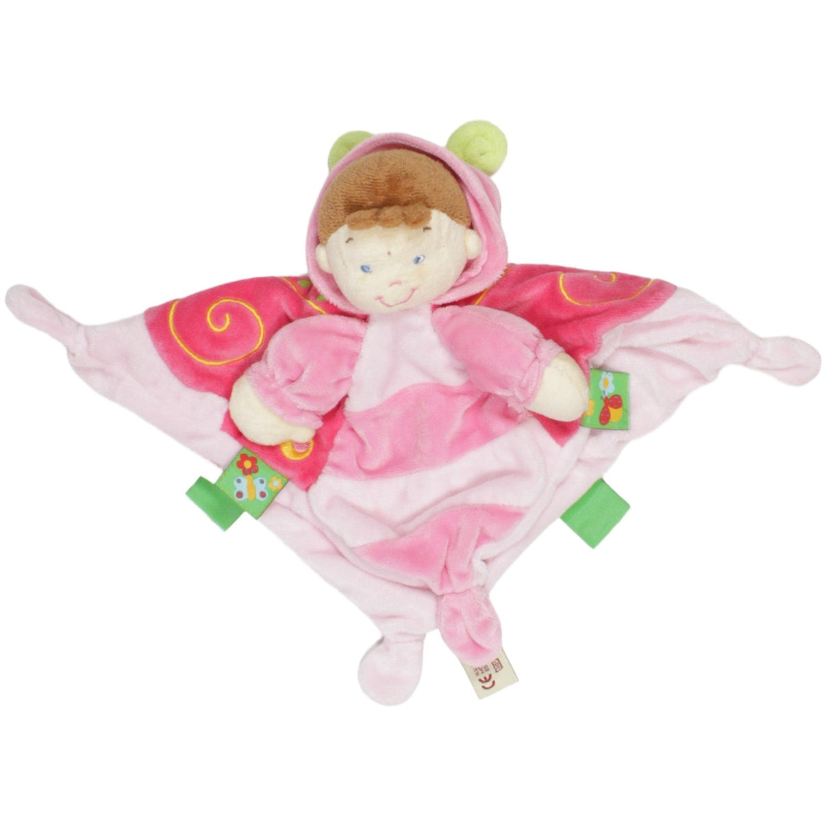 123000023535 Nicotoy Schmetterling - Junge, rosa Schmusetuch Kumpel Leo 25cm _Wieder Da_ ebay - 20 - schmusetuecher