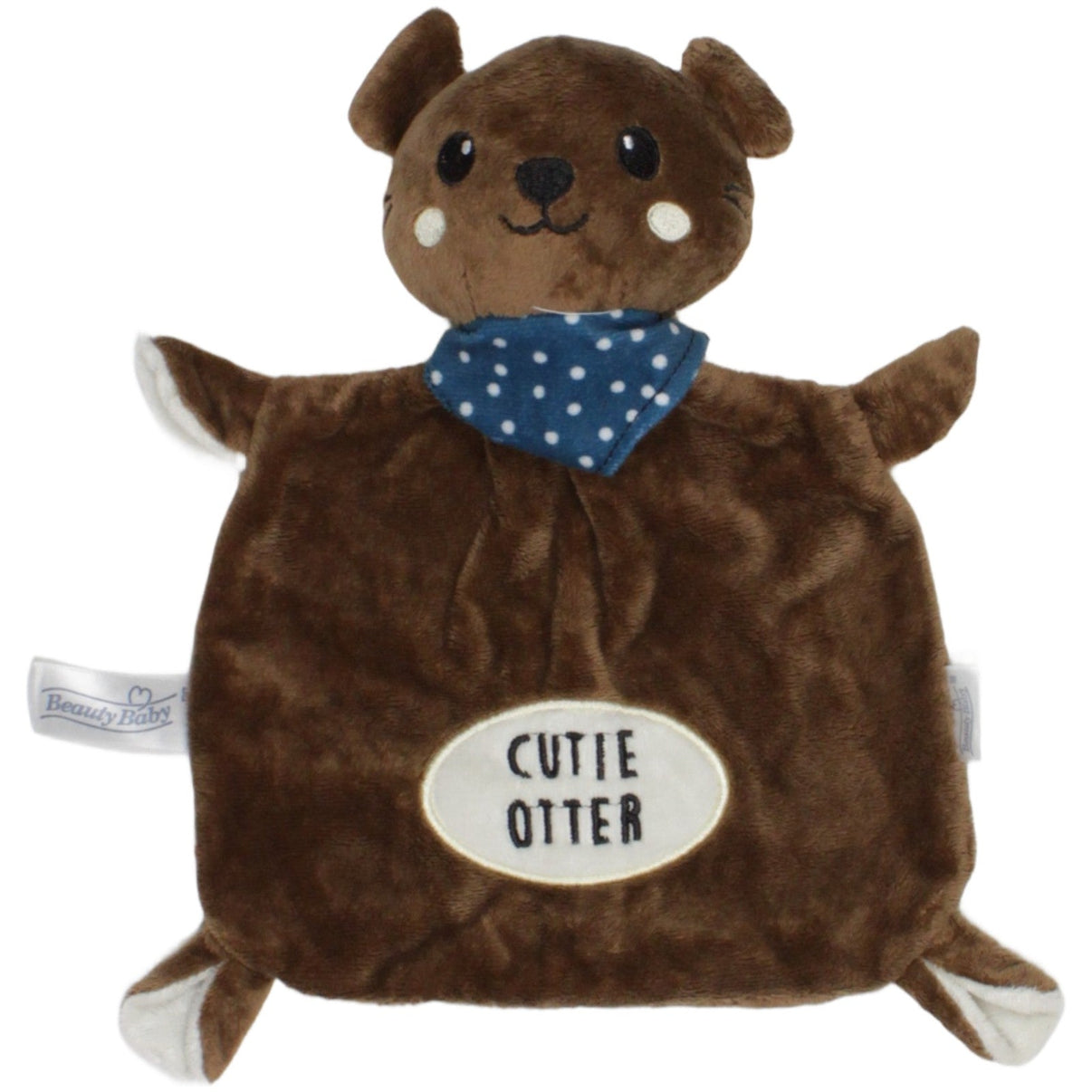123000023551 Beauty Baby Süßer Otter "CUTIE OTTER" Schmusetuch mit Rassel Kumpel Leo 27cm Braun ebay - 20 - schmusetuecher