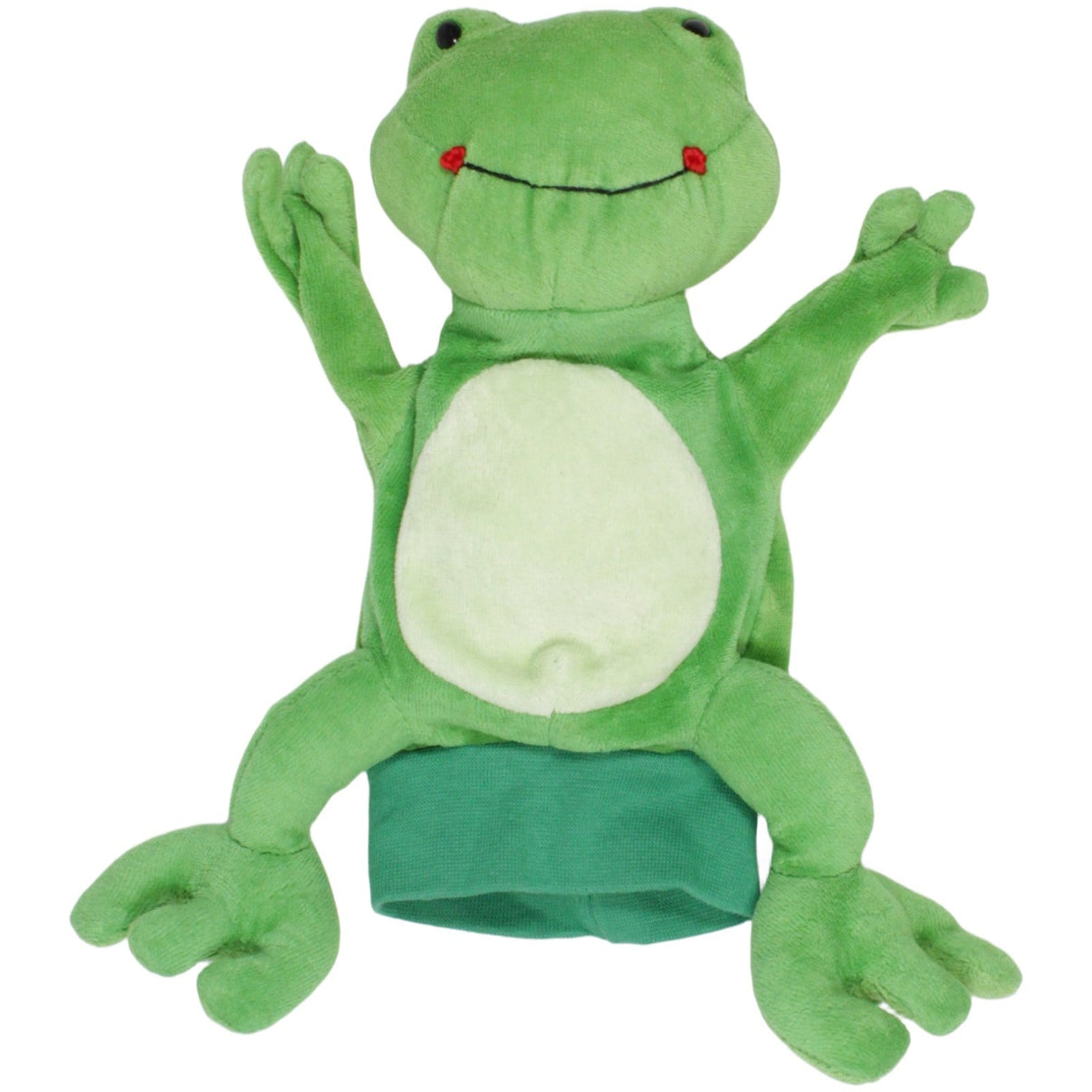 123000023602 BUTLERS Süßer Frosch, grün Handpuppe Kumpel Leo 28cm ebay - stofftiere Frosch