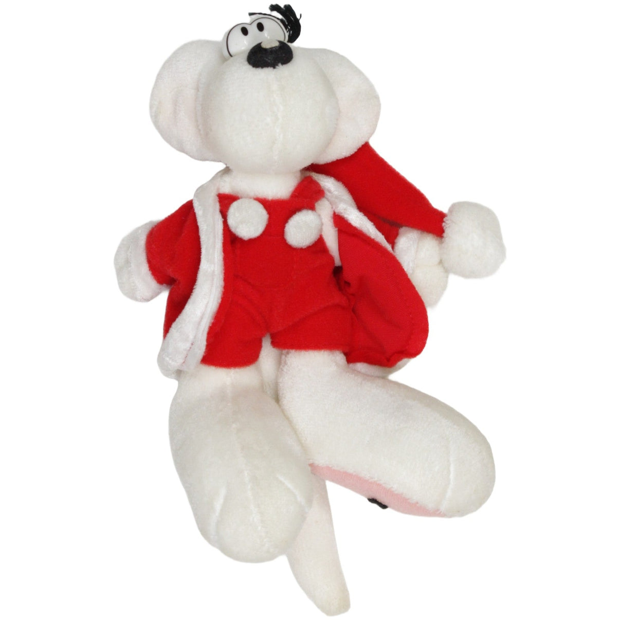 123000023618 Depesche Kleine Diddl - Maus im Weihnachtsoutfit, weiß Kuscheltier Kumpel Leo 15cm _Vintage_ ebay - stofftiere