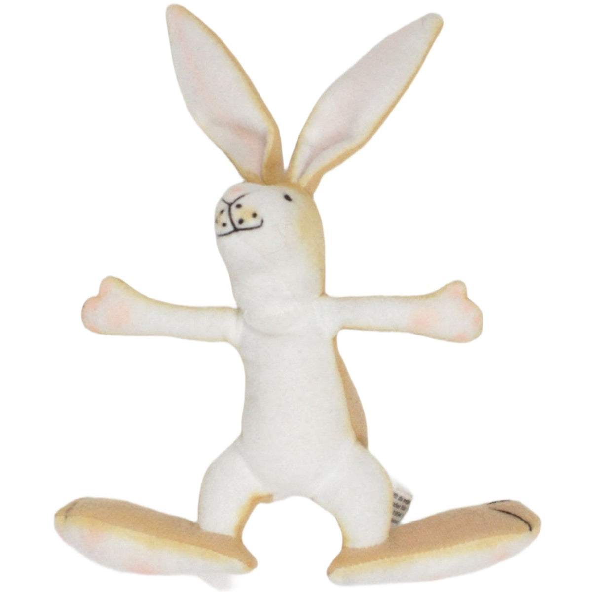 123000023631 Verlag Sauerländer Der kleine Hase aus Weißt du eigentlich, wie lieb ich dich hab? Kuscheltier Kumpel Leo 12cm 1994 _Osterfreund_