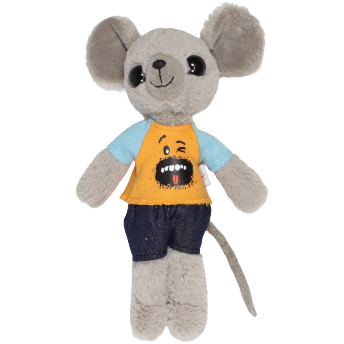 123000023648 Depesche House of Mouse, Maus mit Shirt und Jeans Kuscheltier Kumpel Leo 25cm Blau ebay - 20 - stofftiere