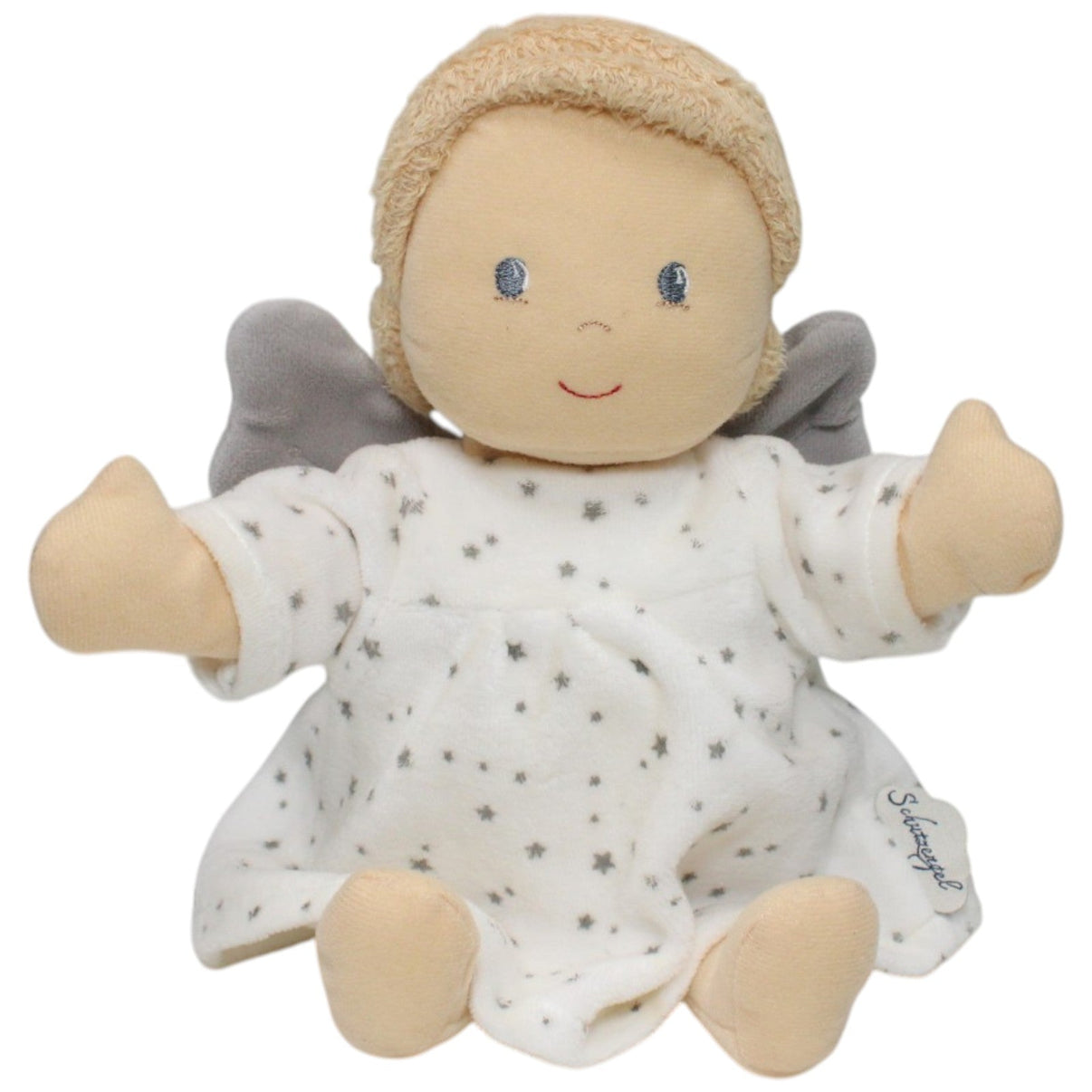 123000023691 Sterntaler Schutzengel in ecru, groß Spieluhr Kumpel Leo 27cm _Vintage_ Beige