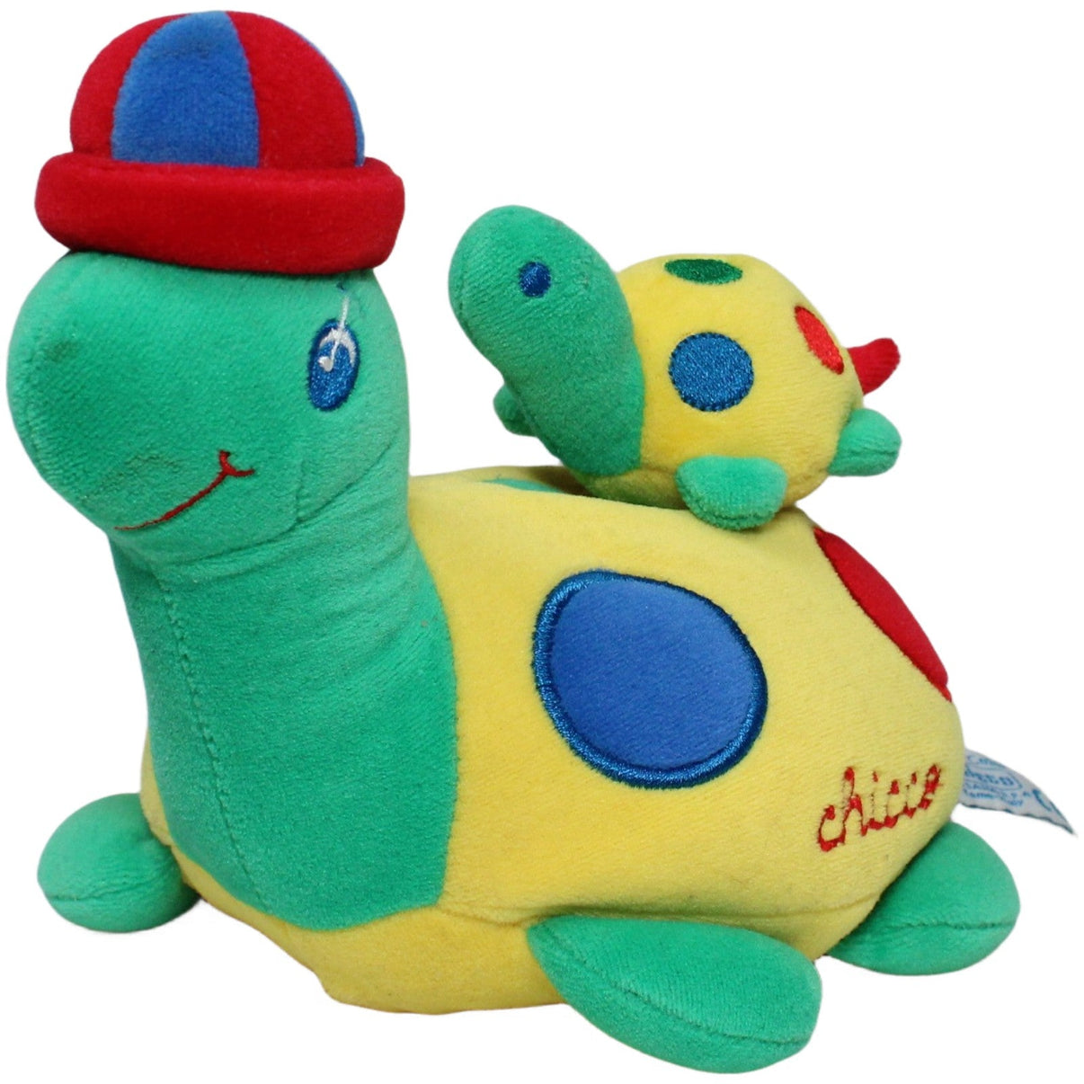 123000023719 Chicco Soft & Sprint Schildkröte mit Baby Activity - Kuscheltier Kumpel Leo 18cm 8cm _Wieder Da_