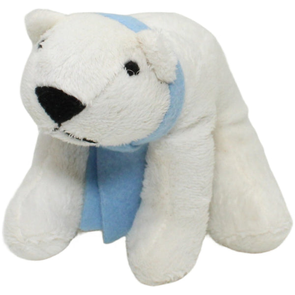 Eisbär mit blauem Schal