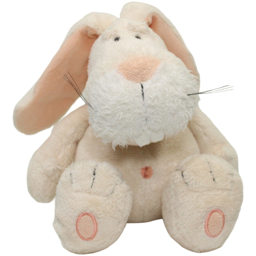 Hase mit rosa Halstuch, weiß