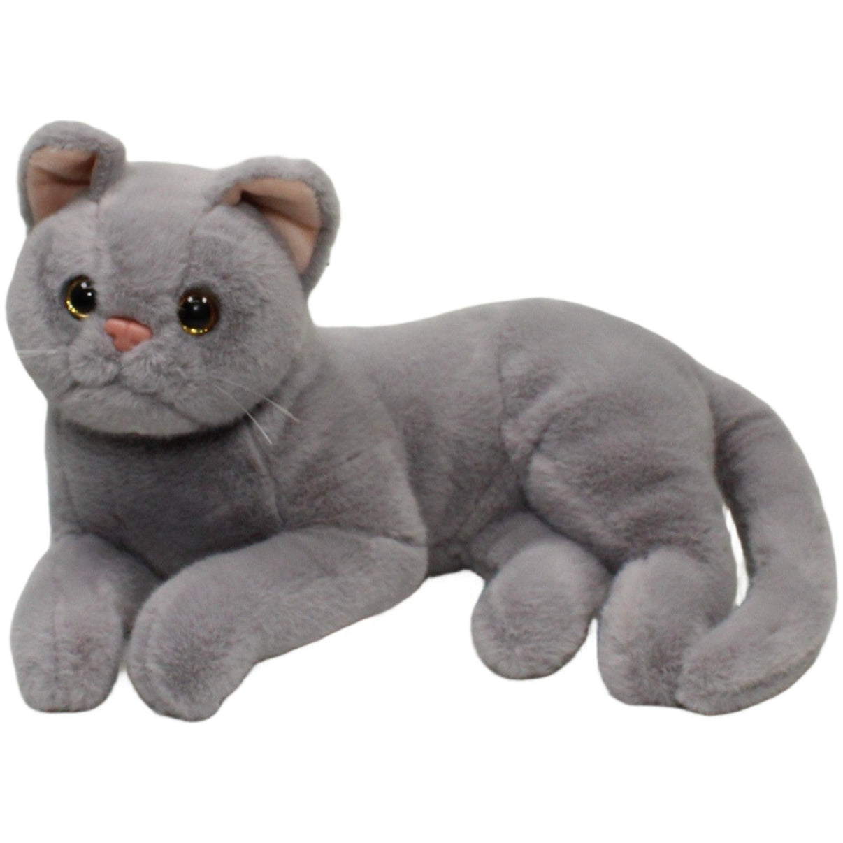 123000023821 Unbekannt Süße graue Katze, liegend Kuscheltier Kumpel Leo 29cm ebay - stofftiere Gebraucht