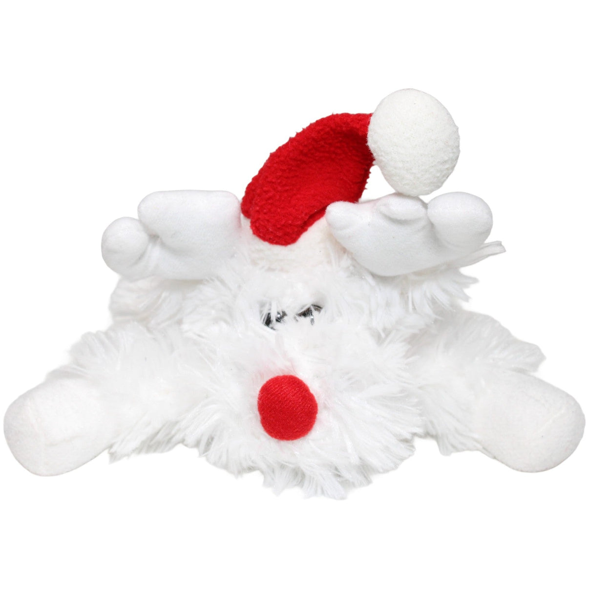 123000023841 Unbekannt Weißes Rentier mit Glocke und roter Zipfelmütze Kuscheltier Kumpel Leo 23cm ebay - stofftiere Gebraucht