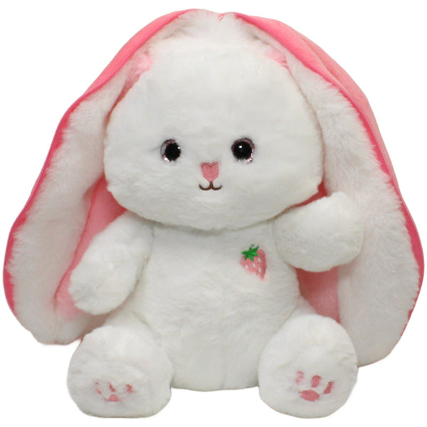 Flos Toys, weißer Hase/Erbeere