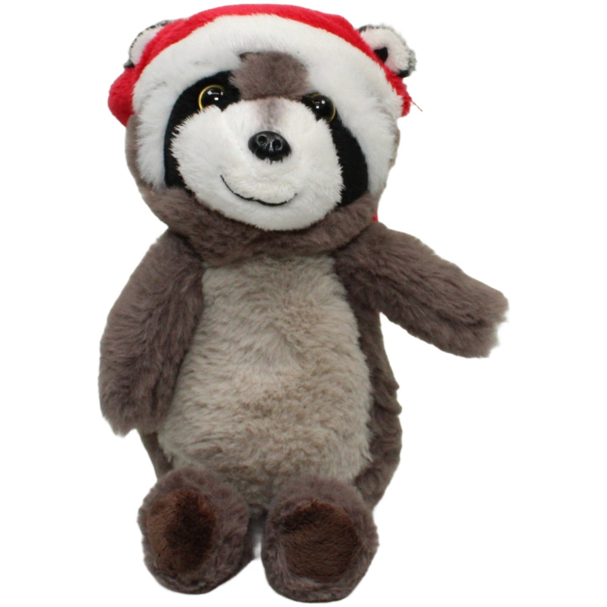 123000023897 Delta - Sport Waschbär mit Weihnachtsmütze Kuscheltier Kumpel Leo 25cm ebay - stofftiere Gebraucht