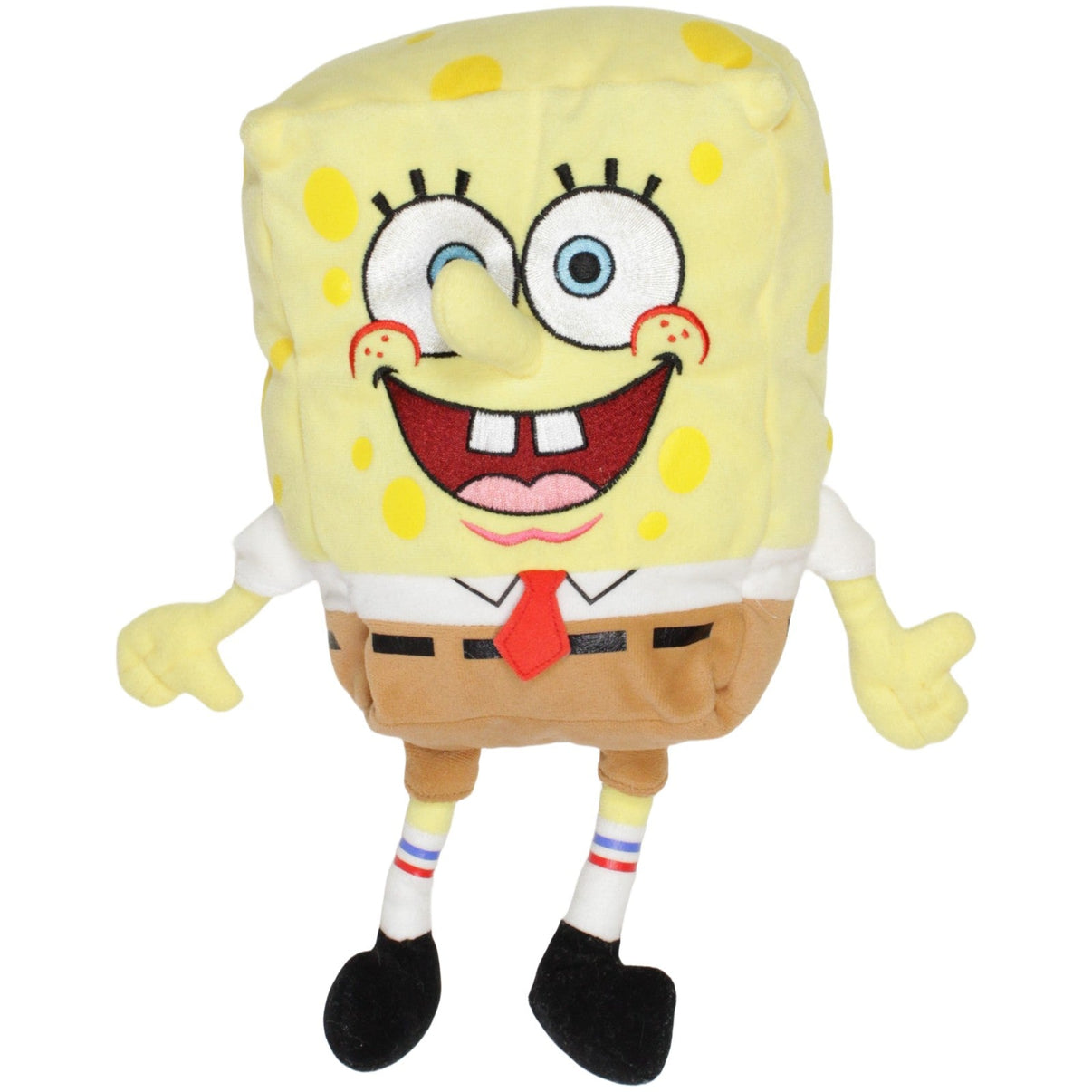 123000023932 TY The Beanie Buddies Collection, SpongeBob Schwammkopf Plüschfigur Kumpel Leo 30cm Braun Charakter