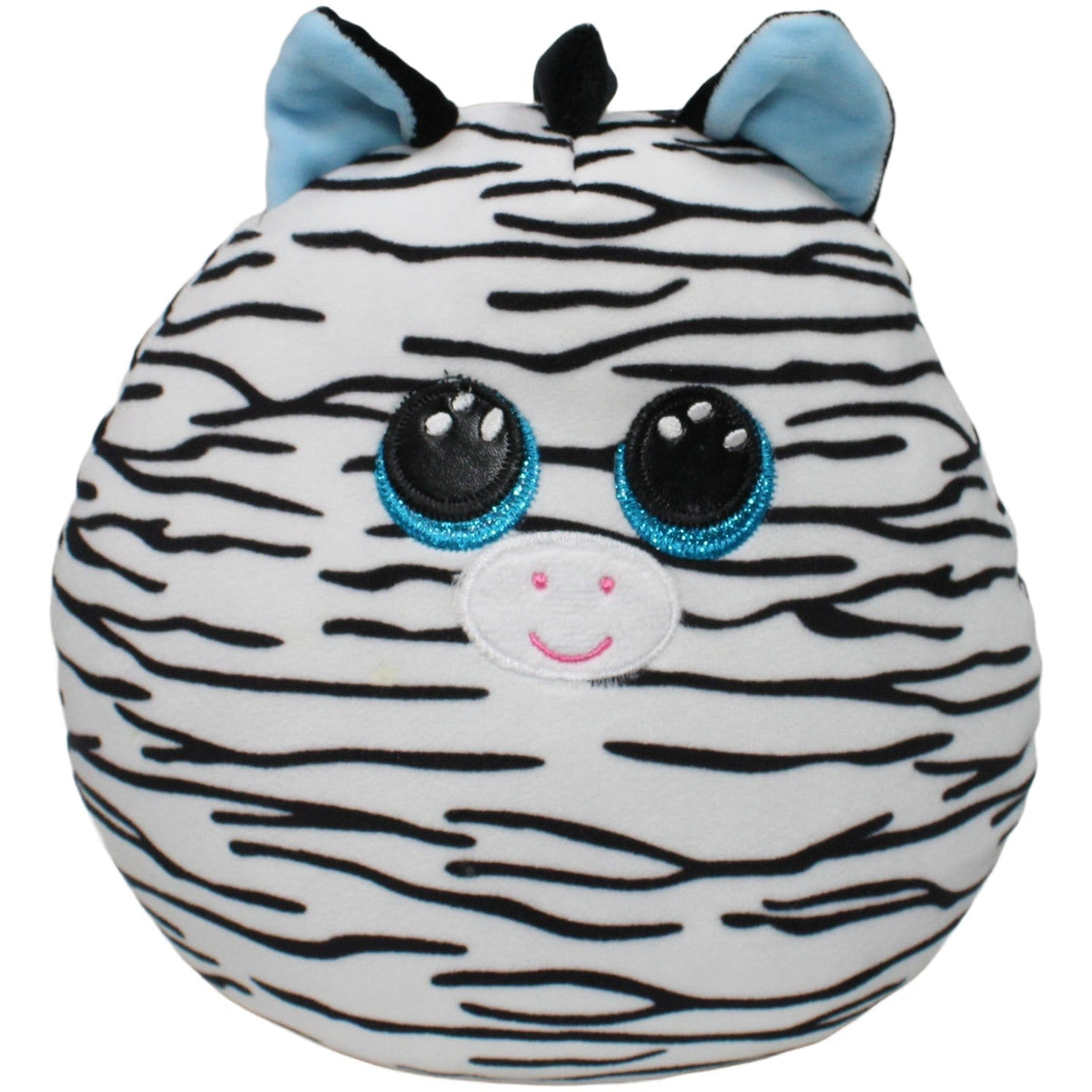 123000023934 TY Squish a Boos, Zebra Xander Kuscheltier Kumpel Leo 23cm 25cm Blau