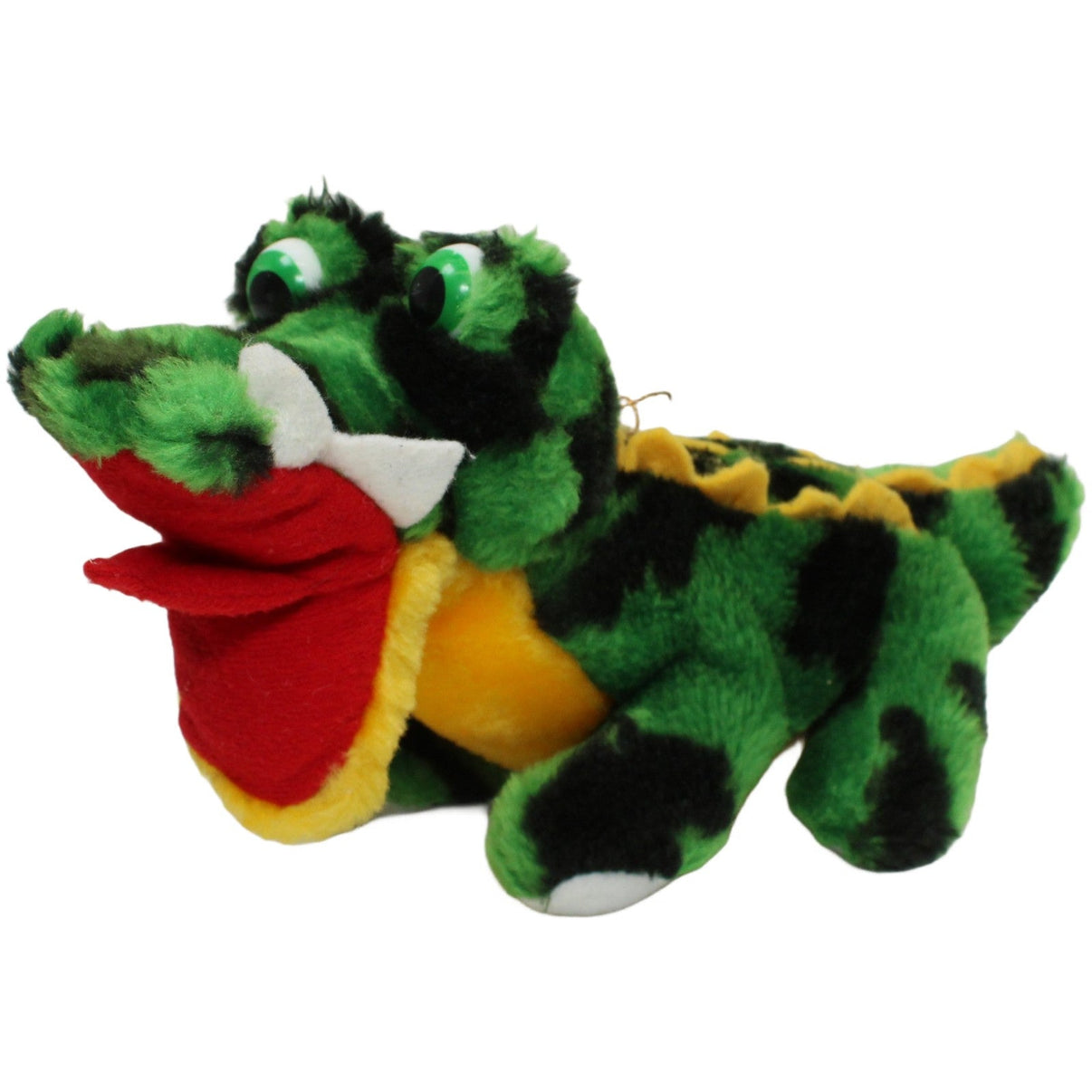 123000023945 WH Krokodil, dreifarbig Kuscheltier Kumpel Leo 25cm _Vintage_ Alligator