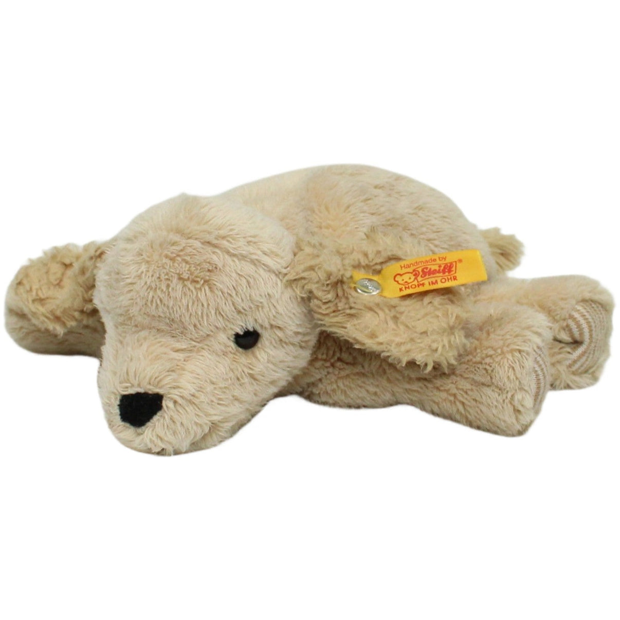 123000023982 Steiff Golden Retriever Welpe (281297), liegend Kuscheltier Kumpel Leo 15cm Beige ebay - stofftiere