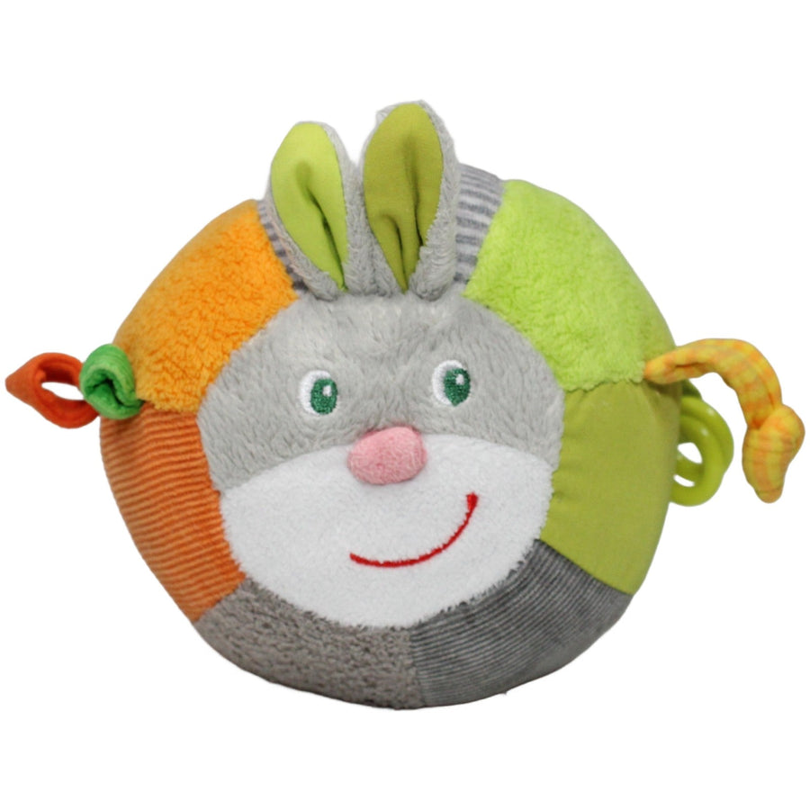 Grauer Hase mit Rassel