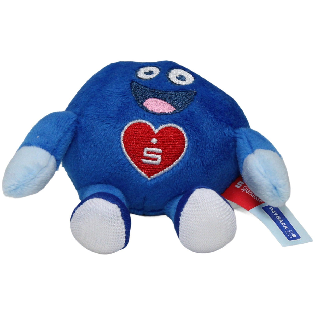 123000024045 Promo Plüsch Payback Pointee mit Sparkassen - Herz Plüschfigur Kumpel Leo 10cm Blau ebay - stofftiere