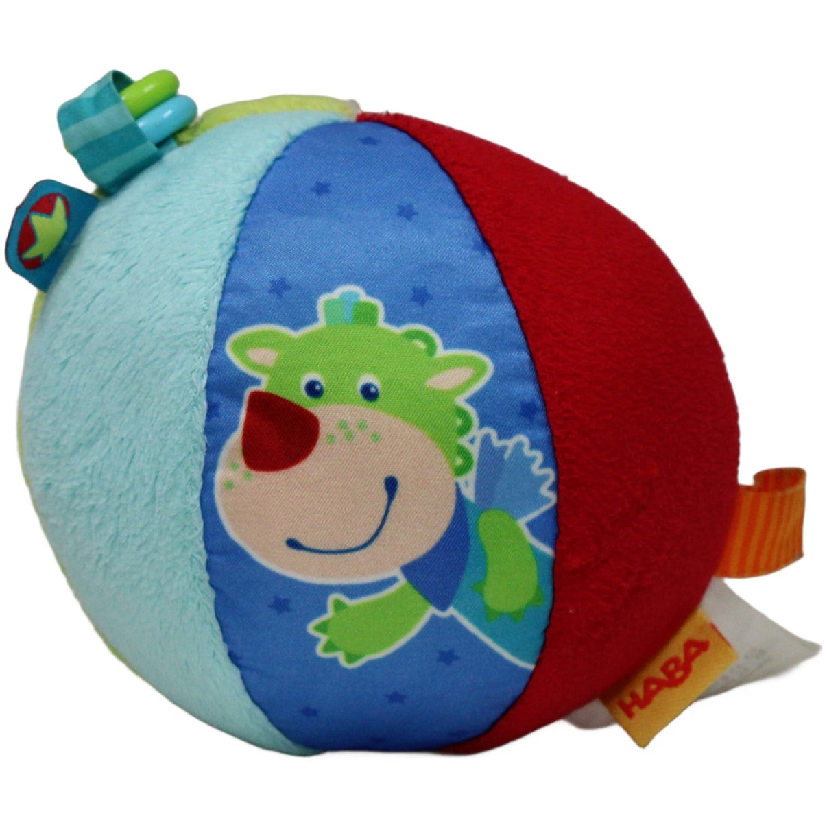 123000024057 HABA Drache & Bär mit Rassel Activity - Ball Kumpel Leo 10cm Activity - Ball Bär