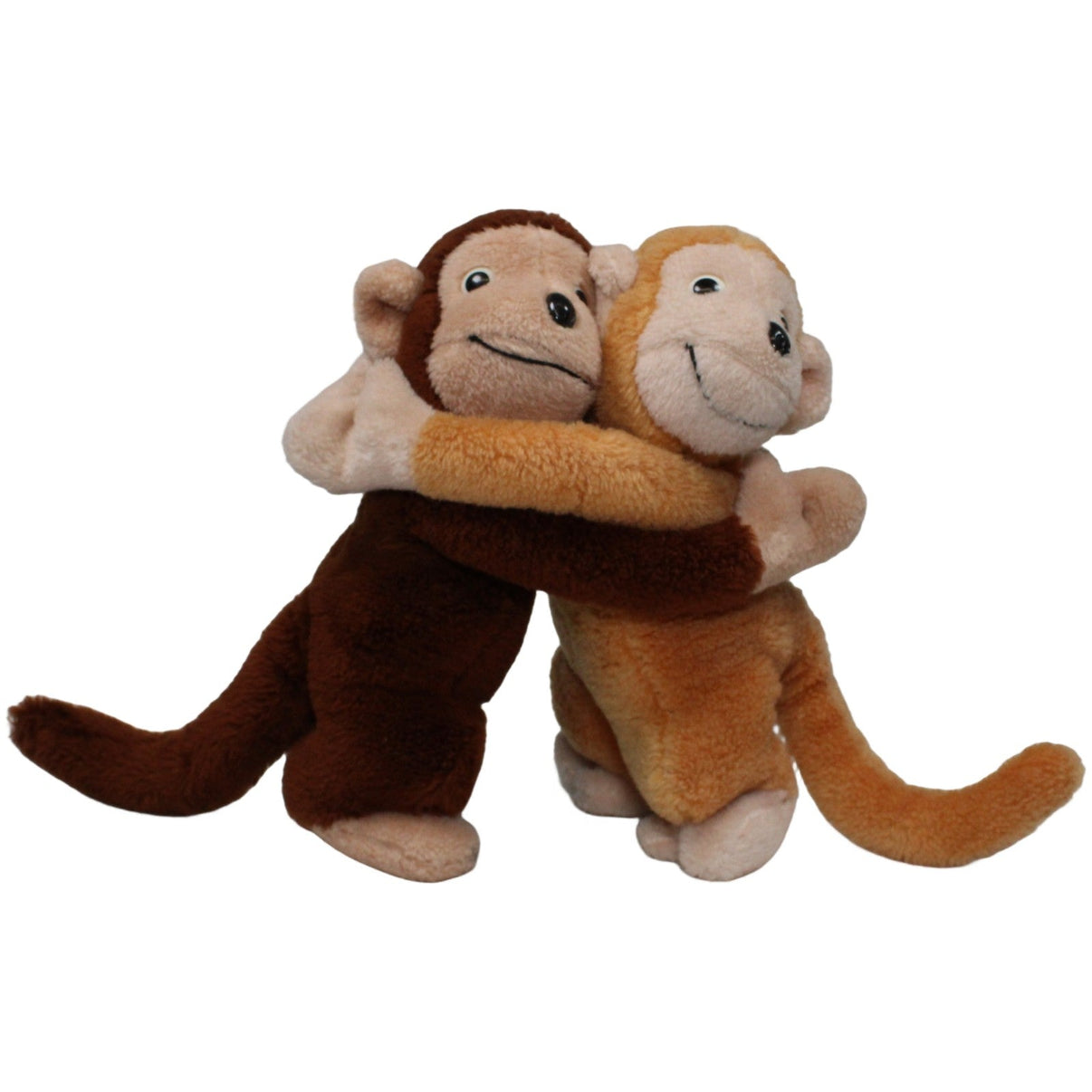 123000024071 Unbekannt Süße zwei Affen in Umarmung Kuscheltier Kumpel Leo 28cm _Vintage_ Affe