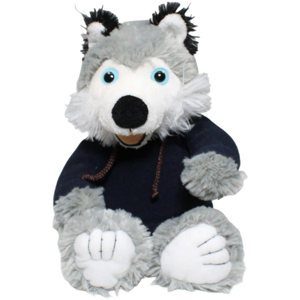 123000024081 Centor Warenhandel Toy Time, Wolf mit Pullover Ganzkörper - Handpuppe Kumpel Leo 30cm Blau ebay - stofftiere