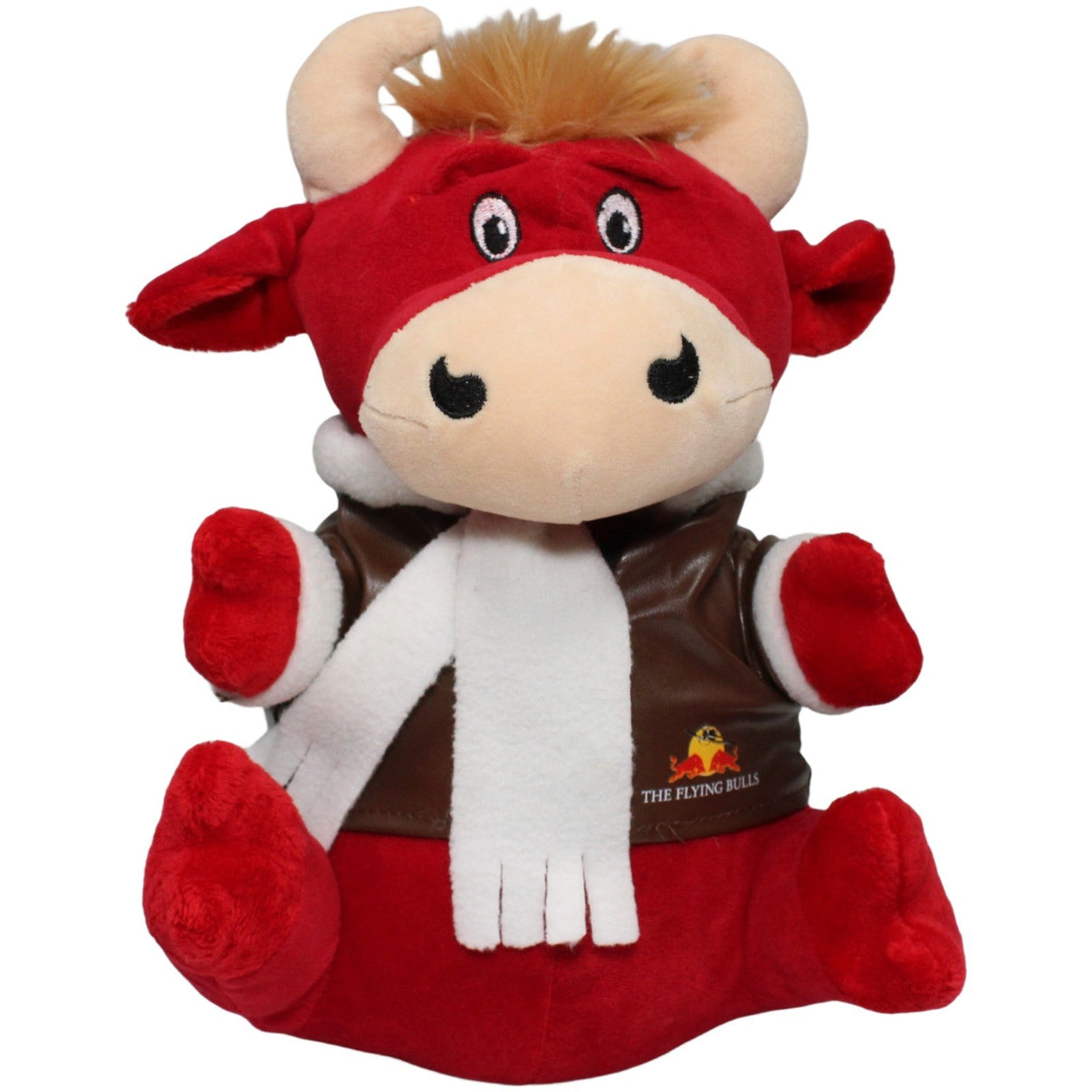 123000024097 Red Bull Roter Bulle mit Lederjacke, The Flying Bulls Bulli Kuscheltier Kumpel Leo 25cm Braun ebay - 20 - stofftiere