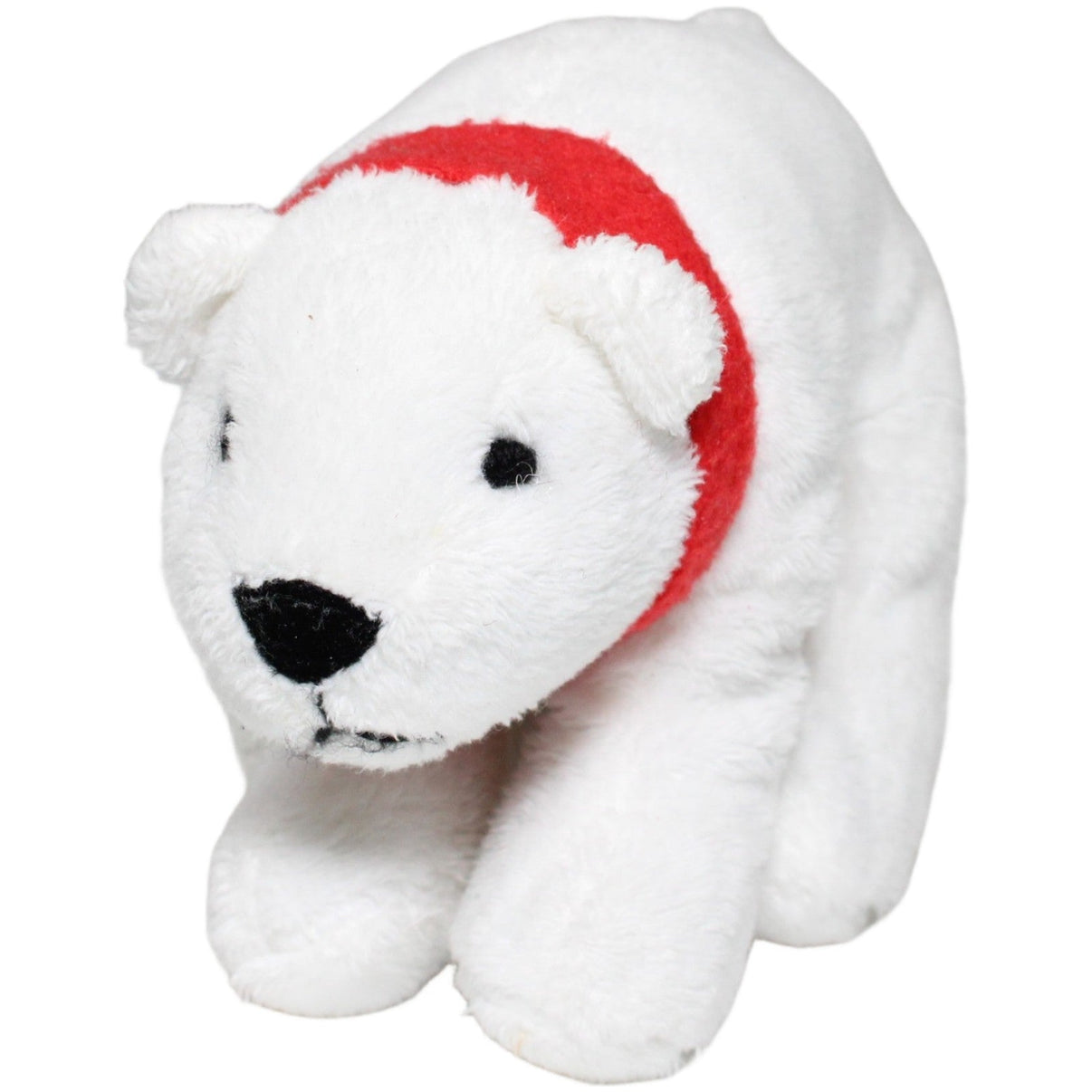 123000024098 Unbekannt Kleiner Eisbär mit rotem Schal Kuscheltier Kumpel Leo 15cm ebay - stofftiere Eisbär