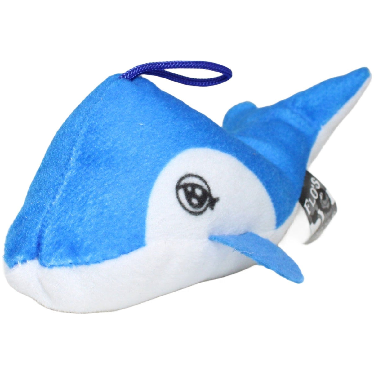 123000024103 FLOTI Flos Toys, blau - weißer Delfin Kuscheltier Kumpel Leo 20cm Blau Delfin