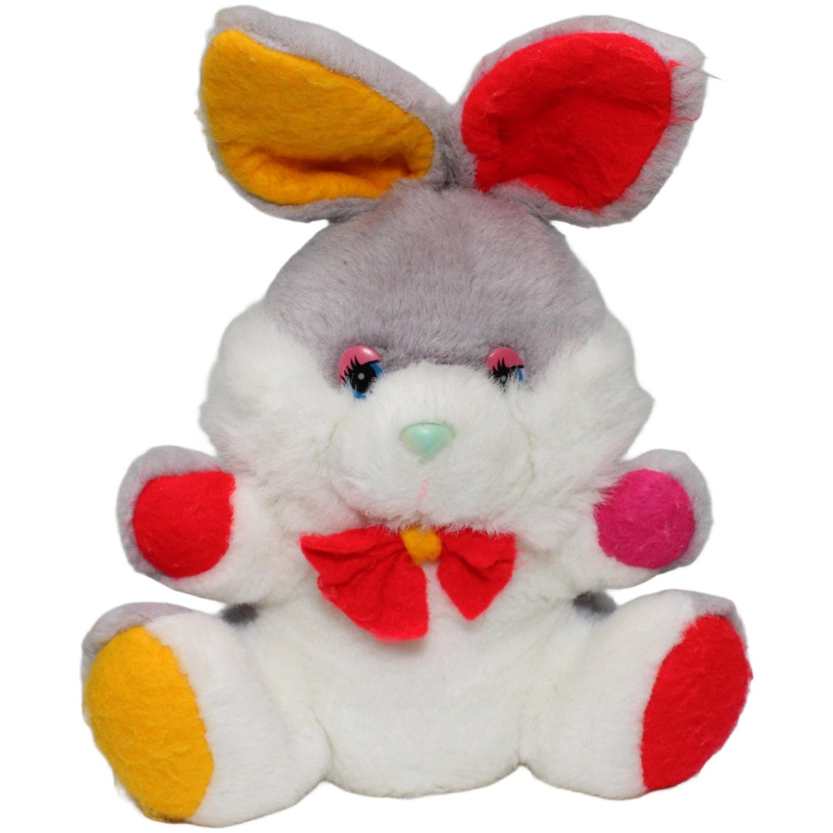 123000024118 Unbekannt Hase mit bunten Pfoten, sitzend Kuscheltier Kumpel Leo 27cm ebay - stofftiere Gebraucht
