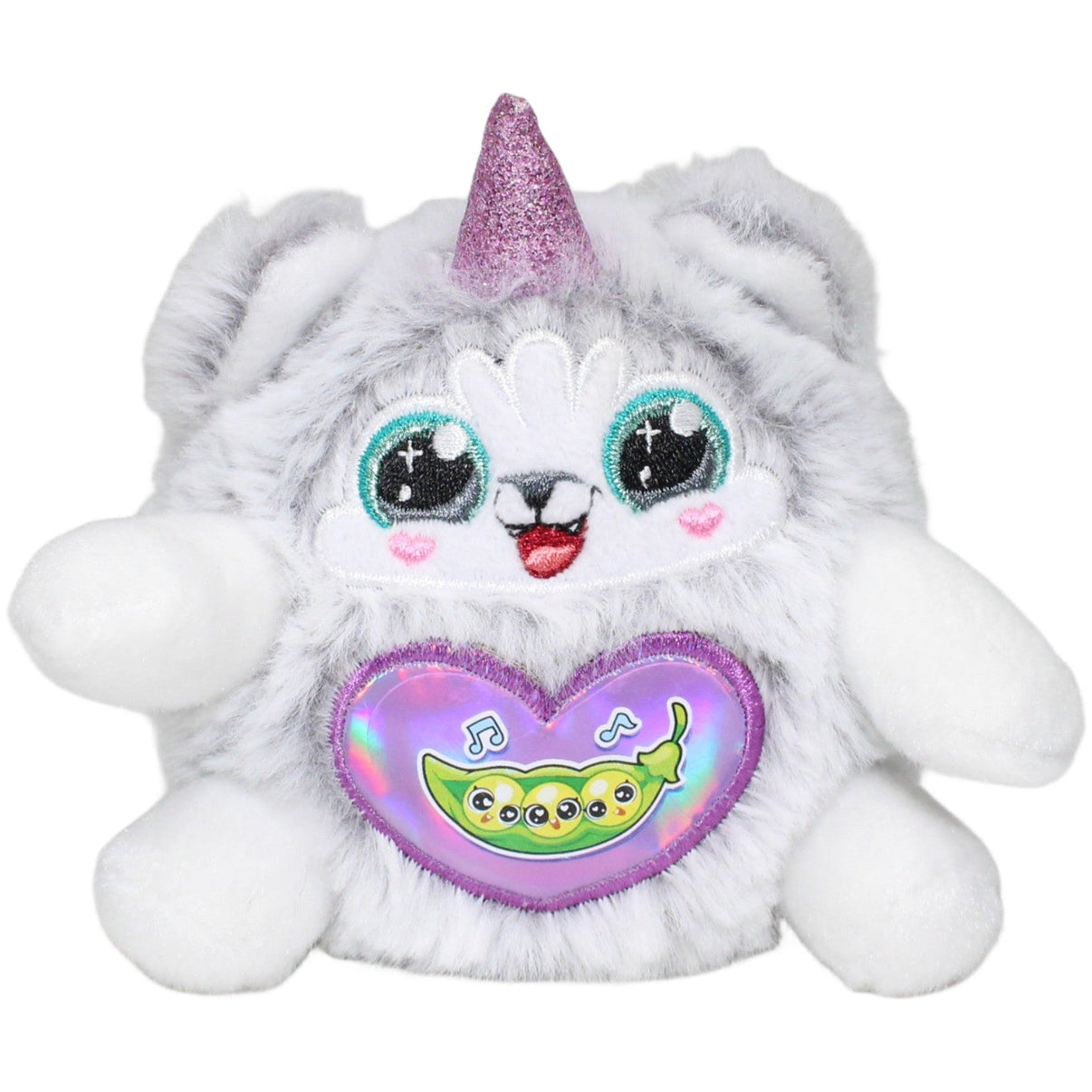 123000024121 Zuru Rainbocorns Kittycorn Surprise, graue Katze mit singenden Erbsen Kuscheltier Kumpel Leo 10cm ebay - stofftiere Gebraucht