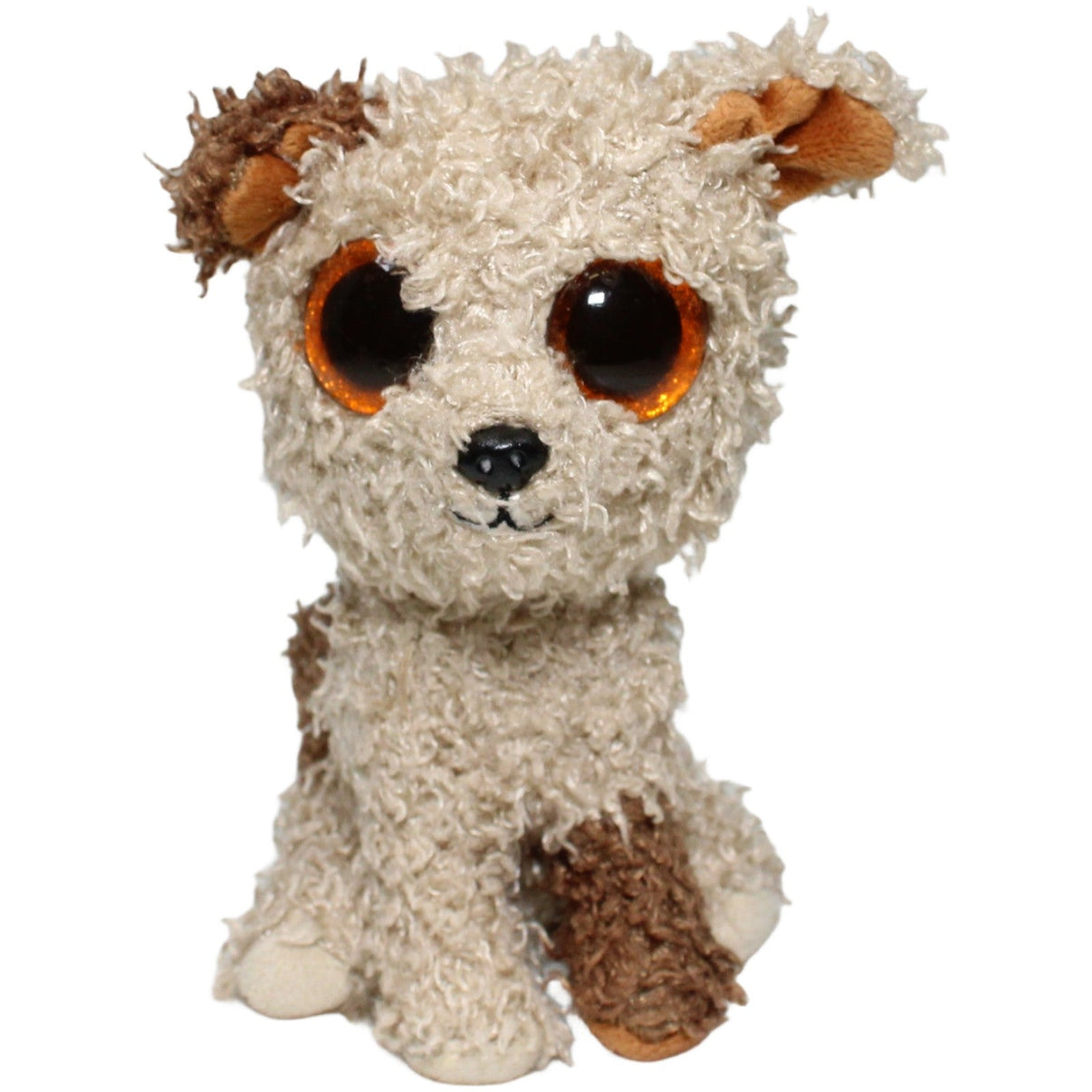 123000024125 TY Kleiner Terrier Rootbeer Kuscheltier Kumpel Leo 15cm Beige Braun