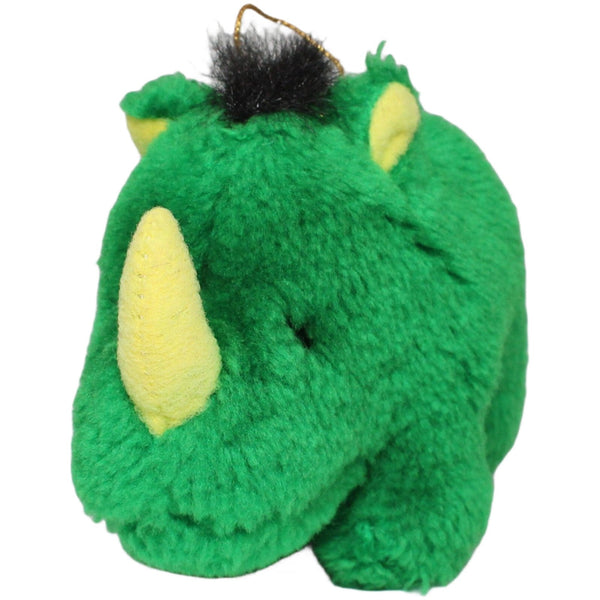 Kleines grünes Nashorn mit gelben Horn