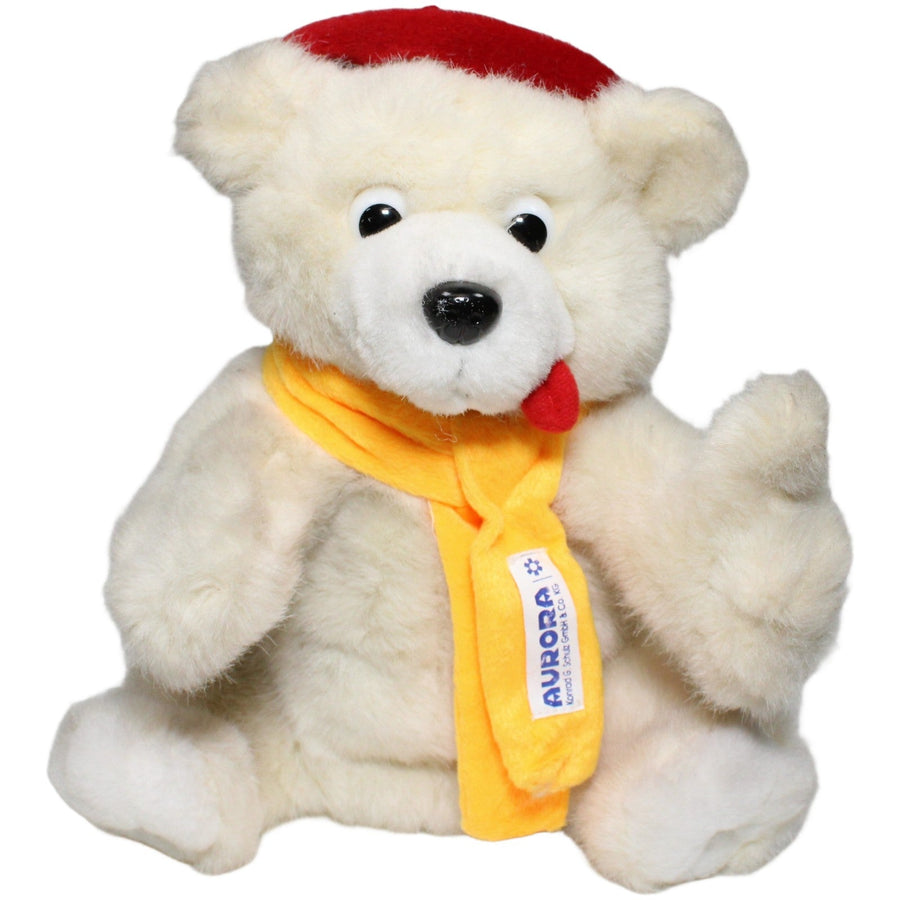 Eisbär mit Schal & Zipfelmütze