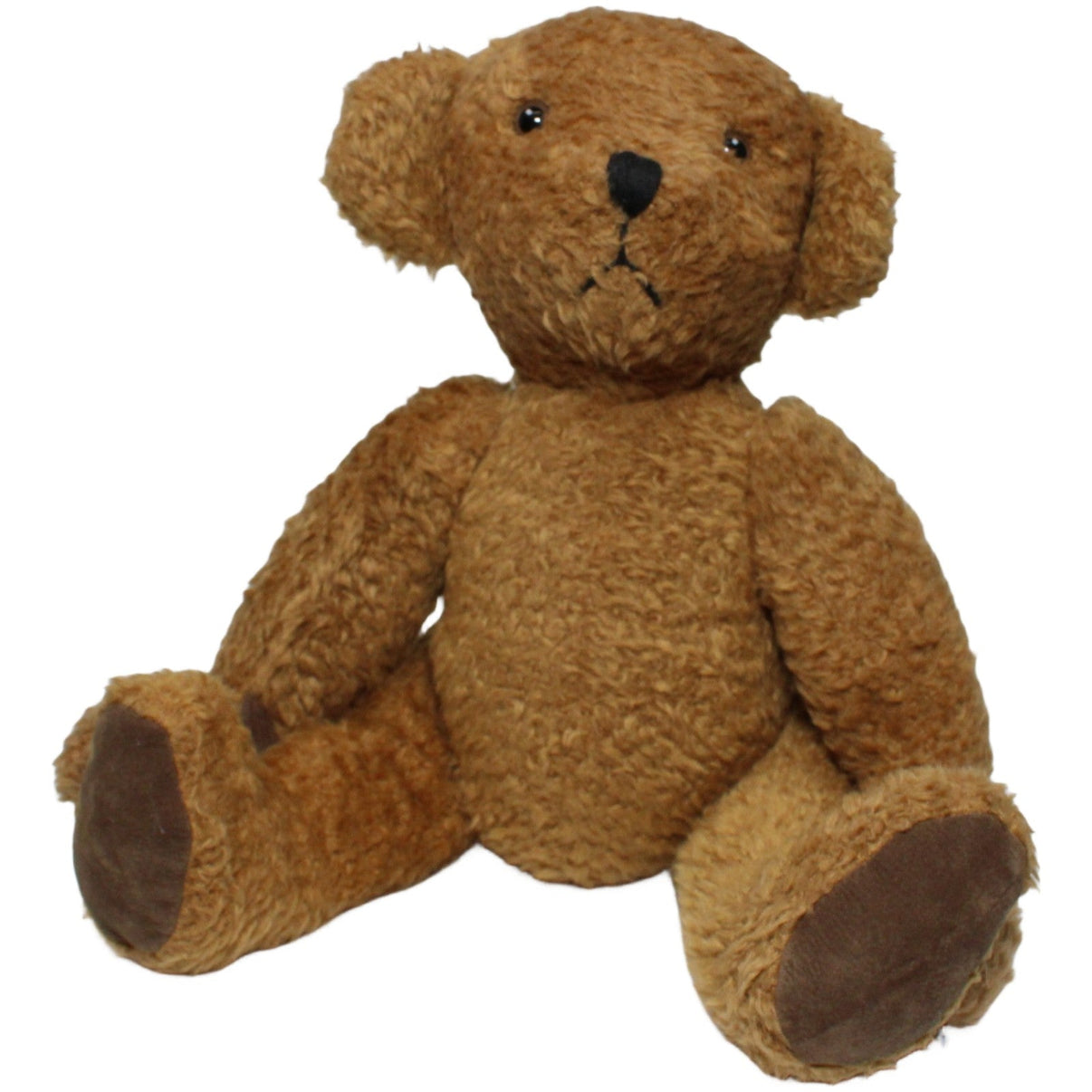 123000024141 Eduscho Großer Teddy mit beweglichen Gliedern Kuscheltier Kumpel Leo 35cm Braun ebay - stofftiere