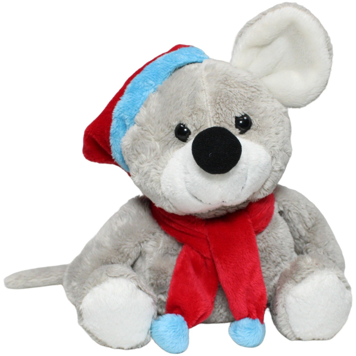 123000024186 Bob der Bär Weihnachtliche Maus mit Mütze & Schal, grau Kuscheltier Kumpel Leo 30cm Blau ebay - 20 - stofftiere