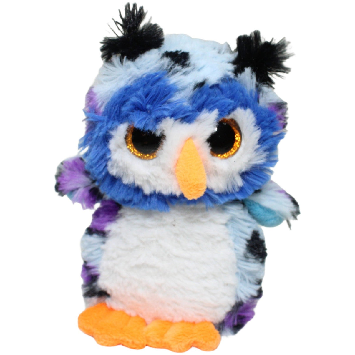 123000024375 Windel Süße Eule mit lila Flecken Kuscheltier Kumpel Leo 15cm Blau ebay - stofftiere