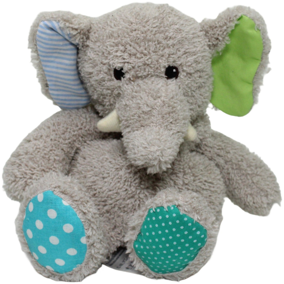 123000024417 GREENLIFE VALUE warmies, grauer Elefant mit bunten Ohren Wärmekissen mit Bezug Kumpel Leo 25cm ebay - stofftiere Elefant